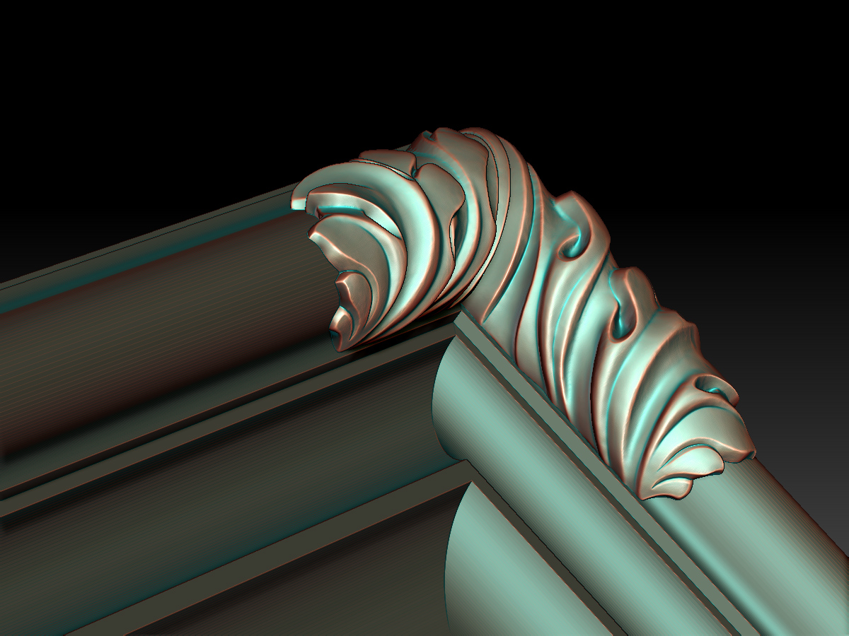 Digital Sculpting of Complex Furniture Elements. Creation 3D Models for Milling on CNC Machines.
